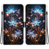 For Samsung Galaxy A13 5G Crystal Texture Colored Drawing Leather Phone Case(Little Lantern Flower)