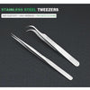 BAKU BA-i6-7-sa Curved Stainless Steel Tweezers