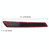 4 PCS Universal Car Auto Plastic Wrap Rubber Front Rear Body Bumper Guard Protector Strip Sticker(Black)