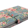 For Polaroid Mini11 3 Inch PU Photo Album Bank Card Stamp Storage Album, Pattern: Blue Bottom Rose
