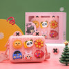 DIY Cute Cartoon Waterproof Kids Messenger Bag(Pink)