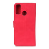 For Alcatel 3X 2020 KHAZNEH Retro Texture PU + TPU Horizontal Flip Leather Case with Holder & Card Slots & Wallet(Red)
