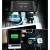 SHUNWEI SD-1925 120W 3A Car 2 in 1 Dual USB Charger 90 Degree Free Rotation Cigarette Lighter(Grey)