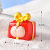 5pcs Christmas Micro Landscape Snowscape Decoration Accessories Christmas Resin Ornament, Style: No.11 Ass Red Yellow Gift Box