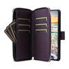 For Samsung Galaxy S23 5G Nine-card Slots Zipper Wallet Bag Leather Phone Case(Dark Purple)