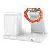 hoco CQ9 Crown 3 in 1 Wireless Fast Charger with Clock & Night Light(White)