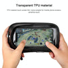Mountain Bike Card Holder Touch Screen Mobile Phone Holder Motorcycle Electric Vehicle Waterproof Navigation Bracket Shade Mobile Phone Holder, Style:Handlebars(Black)