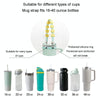For 16-40oz Stanley Mug Lanyard Silicone Loop Boho Daisy Cute Flower Hand-Woven Mug Cover(Green)