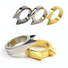 Self Defence Ring - Stainless Steel - Black - Personal Safety