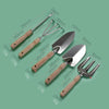 Garden Planting Shoveling Tools Thickened Wooden Handle Gardening Kit, Model: Triple Fork