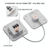 Child Safety Lock No Hole Window Limiter Refrigerator Drawer Cabinet Combination Lock, Specification: 2-bit White