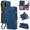 For Samsung Galaxy S20 Fantasy Multifunctional Zipper Wallet Leather Phone Case(Blue)