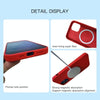 For iPhone 13 Pro Max Liquid Silicone Full Coverage MagSafe Phone Case(Wine Red)