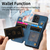 For Samsung Galaxy A33 5G Retro Leather Zipper Wallet Back Phone Case(Blue)