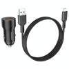 BOROFONE BZ19A Wisdom QC3.0 USB Port Fast Charging Car Charger with USB to Micro USB Cable(Black)