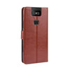 Retro Crazy Horse Texture Horizontal Flip Leather Case for Asus Zenfone 6 ZS630KL, with Holder & Card Slots & Photo Frame(Brown)