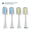 4 PCS D903/D904 Replacement Brush Heads for Mornwel D01(White)