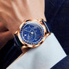 OLEVS 9923 Luminous Starry Dial Automatic Mechanical Men Watch(Silver)