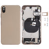 iPhone XS Gold Back Cover Assembly with Side Keys & Wireless Charging