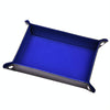 2 PCS PU Leather Folding Hexagonal Dice Game Bar Club Dice Storage Tray(Blue)
