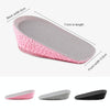 Self-Adhesive Inner Heightening Half Pad Sweat-Absorbent Breathable Shock-Absorbing Heel Casual Sports Insole, Size: 3.5cm(Pink Bottom Gray Above)