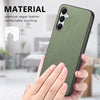 For Samsung Galaxy A13 4G Twill Fabric Leather Skin Back Phone Case(Green)