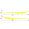 Car Styling Plaid Series PVC Sticker Auto Decorative Sticker (Yellow)