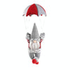 Faceless Skydiving Santa Claus Christmas Window Hanging Decorations(Grey Hat)