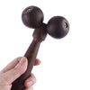 Wenge Solid Wood Manual Roller Massager (Black)