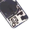 iPhone 15 Blue Glass Back Cover with Wireless Charging