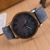 Denim Design Leather Strap Quartz Watches for Women(Blue)