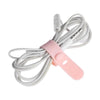10pcs /Pack  125mm Silicone Cable Tie 4 Hole Wire Winder Fastener(Gray)