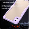 For iPhone XS Max Armor Glaze PC Hybrid TPU Phone Case(Purple)