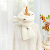 Winter Students All-Match Knitting Thickening Warm Small Fresh Scarf, Size:210 x 40cm(Fawn-White)