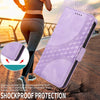 For Redmi K70 / K70 Pro Embossed Rhombus Starry Leather Phone Case(Purple)