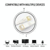 Gold Plated Head CAT7 High Speed 10Gbps Ultra-thin Flat Ethernet RJ45 Network LAN Cable (5m)
