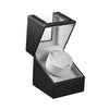 Leather Single Watch Box Electric Motor Watch Shaker Automatic Watch Shaker US Plug(Black)
