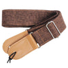 Cotton Linen Guitar Studs Strap Diagonal Shoulder Strap Musical Instrument Accessories(Light Gray)