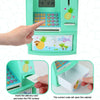 13 x 12 x 17cm Automatic Teller Machine Coin Saving Jar Childrens Mini Safe Deposit Box(Green)