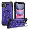 For iPhone 11 Lens Holder MagSafe Phone Case(Purple)