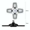 100W LED Garage Light Factory Warehouse Folding Four-Leaf Lamp(Warm White Light)