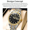 OLEVS 7003 Men Multifunctional Waterproof Mechanical Watch(Gold + Black)