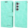 For Samsung Galaxy S25 5G GOOSPERY BLUE MOON Crazy Horse Texture Leather Phone Case(Mint Green)