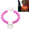 Pearl Pet Collar, Purple-Red, M (Dog & Cat)