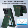 For iPhone 15 Pro Max LC.IMEEKE L3 Series Detachable RFID Card Bag Magsafe Phone Case(Green)