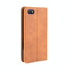For Alcatel 1V (2019) without Fingerprint Hole Magnetic Buckle Retro Crazy Horse Texture Horizontal Flip Leather Case with Holder & Card Slots & Photo Frame(Brown)