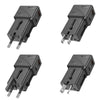 hoco AC24 Mini PD25W QC3.0 Universal Travel Charger with Type-C to 8 Pin Cable(Black)