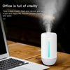 FUQINS Water Cup Mini Air Humidifier USB Colorful Night Light Car Home Silent Aromatherapy Diffuser(White)