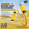 WK WDC-27i Elastic Genuine Silicone 1m 12W USB to 8 Pin Fast Charging Data Cable(White)