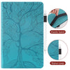 For Samsung Galaxy Tab S6 Lite P610 Life Tree Series Horizontal Flip Leather Case with Holder & Card Slots & Pen Slot(Lake Blue)